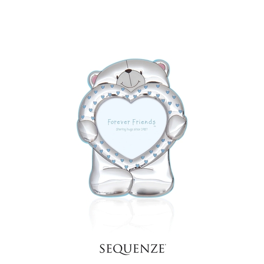 Portafoto in argento 925 sterling di Sequenze con tema Orsetto cuore Forever Friends